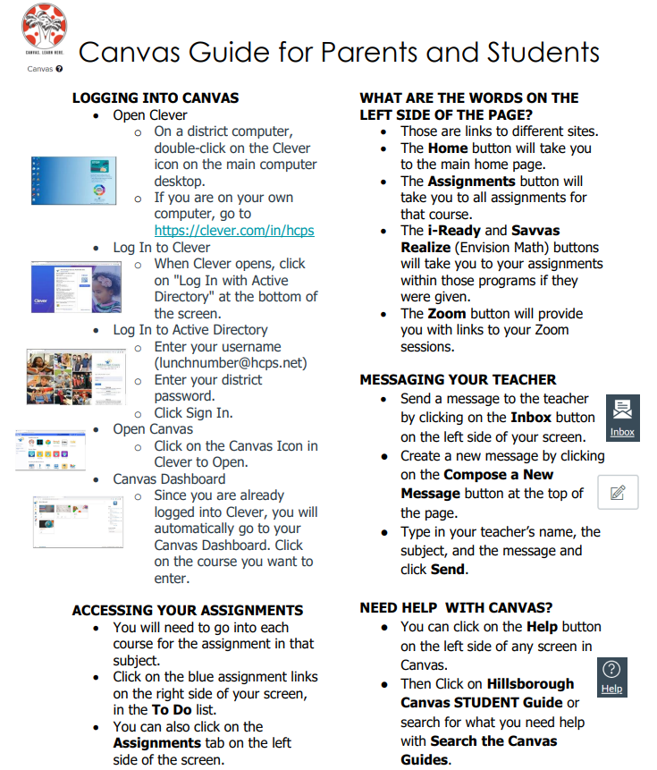 Canvas Student Help